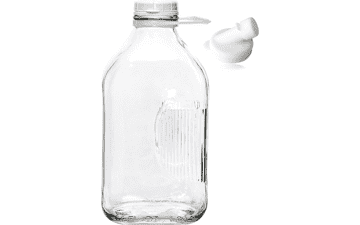 The Dairy Shoppe Heavy Glass Milk Bottle