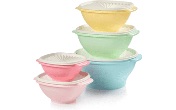 Tupperware Heritage Collection 5 Bowls + 5 Lids