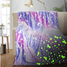 Unicorn Glow in The Dark Blanket