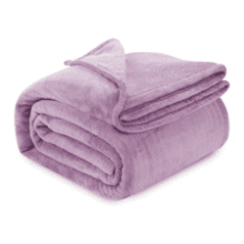 Utopia Bedding Lilac Fleece Blanket