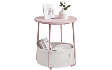 VASAGLE Small Round Side End Table