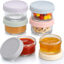 VITEVER 6 Pack Salad Dressing Containers