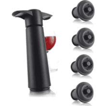 Vacu Vin Wine Saver Pump Black