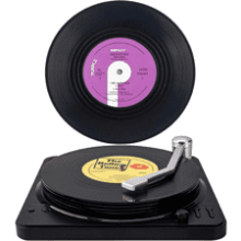 Vinyl Record Coasters