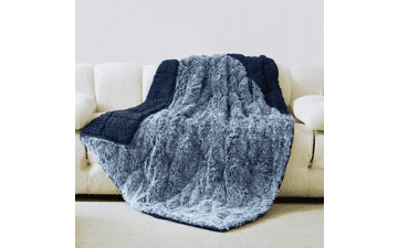 Wemore Shaggy Long Fur Faux Fur Weighted Blanket