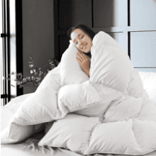 WhatsBedding Feather Comforter King Size