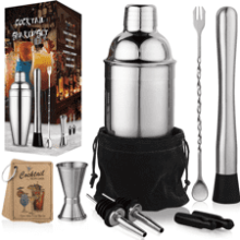 24 oz Cocktail Shaker Set Bartender Kit