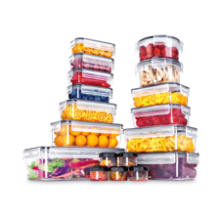 36 PCS Plastic Food Storage Containers