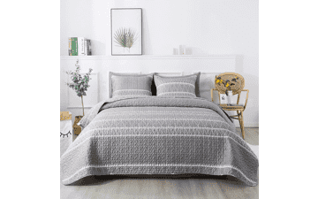 Andency Grey Quilt Set King