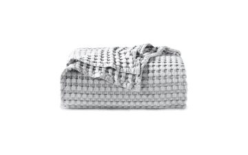 Bedsure Cooling Cotton Waffle Blanket