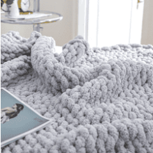 Bigacogo Chunky Knit Blanket