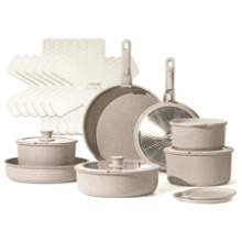 CAROTE 21pcs Detachable Handle Pots and Pan Set