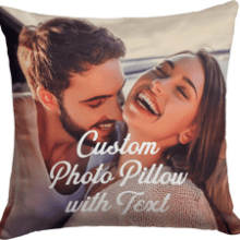 Custom Love, Couple Photo Pillow