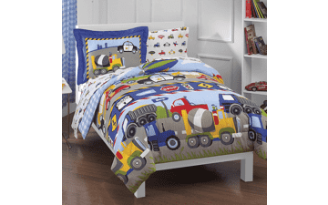 Dream Factory Trucks Tractors Cars Boys Bedding