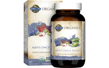 Garden of Life Organics Men's Once Daily Whole Food Multivitamin