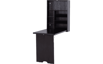 HOMCOM Wall Mounted Fold Out Convertible Desk