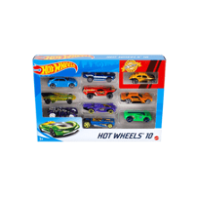 Hot Wheels Set of 10 Toy Cars & Trucks