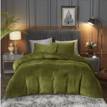 Ivellow Velvet Duvet Cover