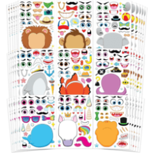 JOYIN 36 PCS Make-a-face Sticker Sheets