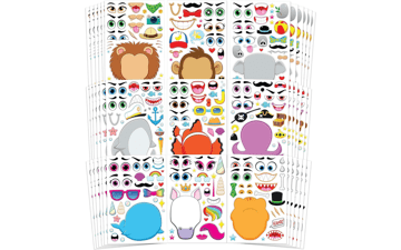 JOYIN 36 PCS Make-a-face Sticker Sheets