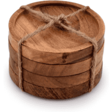 Kaizen Casa Wooden Coasters