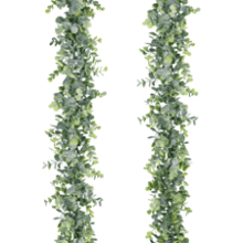 Lvydec 2 Pack Artificial Eucalyptus Garland