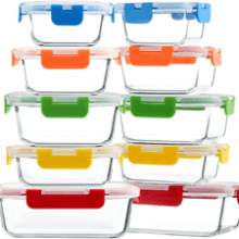 M MCIRCO 10-Pack Glass Food Storage Containers