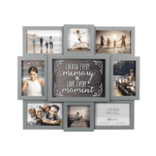 Malden International Designs Gray Cherish Every Moment Picture Frame