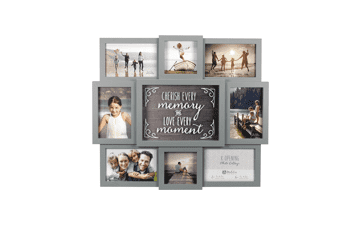 Malden International Designs Gray Cherish Every Moment Picture Frame