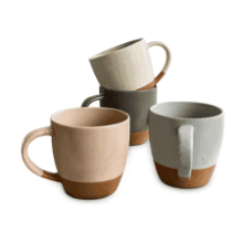 Mora Ceramic Large Latte Mug Set