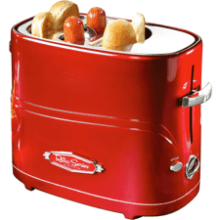 Nostalgia 2 Slot Hot Dog and Bun Toaster