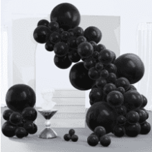 PartyWoo Black Balloons