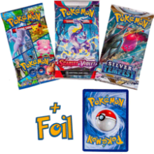 Pokemon TCG: 3 Booster Packs & 1 Random Foil