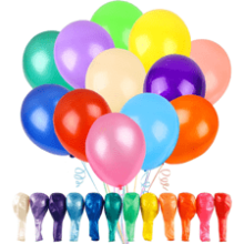 RUBFAC 120 Balloons Assorted Color