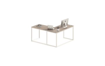 SHW Triangle-Leg L-Shaped Home Office Computer Desk