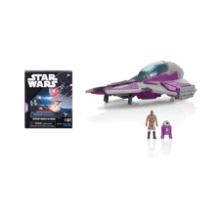 STAR WARS Micro Galaxy Squadron Mace Windu’s Jedi Interceptor Bundle