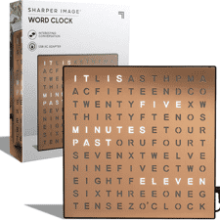 Sharper Image® LED Light-Up Word Clock