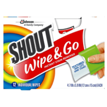 Shout Wipes Instant Stain Remover