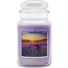 Village Candle Lavender Large Glass Apothecary Jar