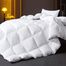 WhatsBedding Feather Comforter