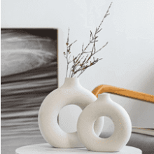 White Ceramic Vases