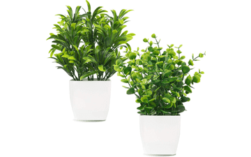 Whonline 2pcs Small Fake Plants