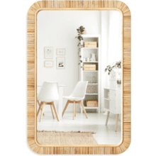 Barnyard Designs Rattan Bathroom Mirror