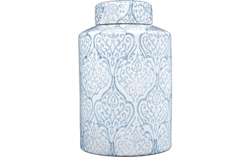 Blue & White Decorative Ginger Jar