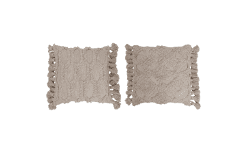 Cream Tufted Design Pillows