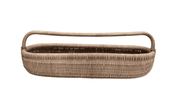 Creative Co-Op Hand-Woven Rattan Basket