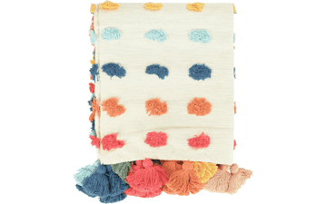 Creative Co-Op Multicolor Throw Blanket