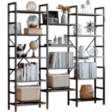 IRONCK Triple Wide Bookshelf