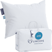 Lincove Cloud Natural Canadian White Down Luxury Sleeping Pillow