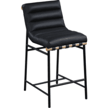 Meridian Furniture 857Black-C Burke Collection Modern Counter Stool